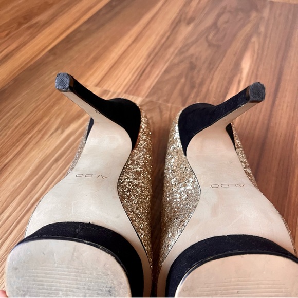 Velvet Platform & Sequin Body Heels - Picture 9 of 12